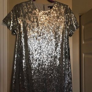 Silver Sequin BNWT Mini Dress